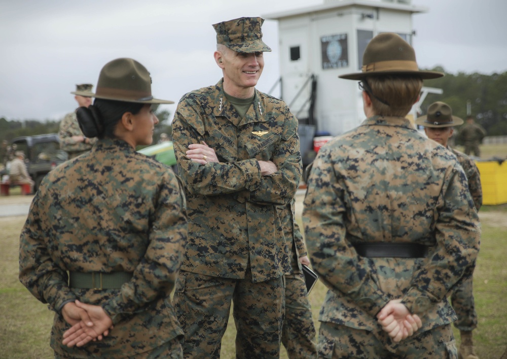 Assistant Commandant of the Marine Corps Visits Parris Island