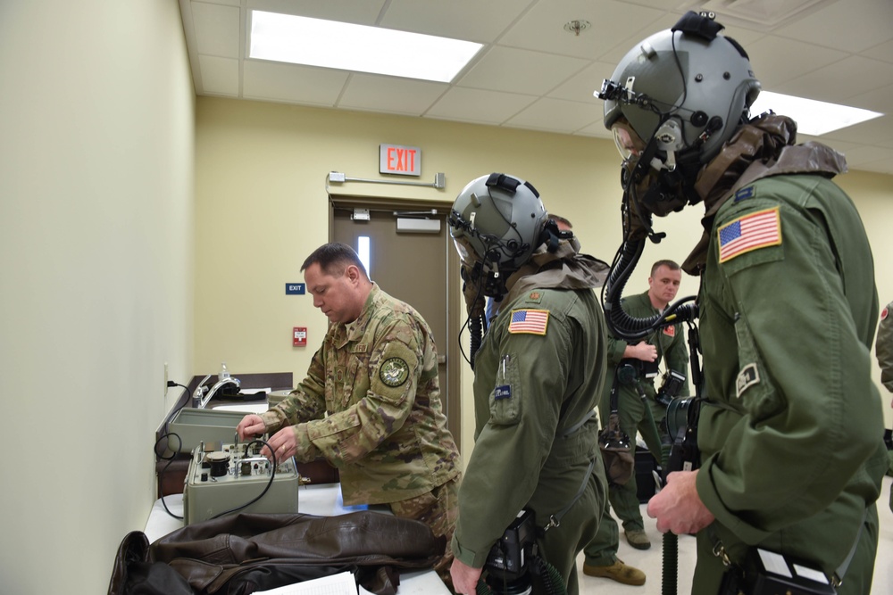 165th Airlift Wing Airmen conduct egress training