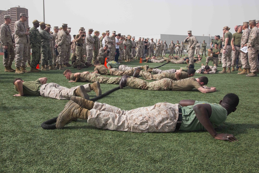 PT Competition with British Royal Marines