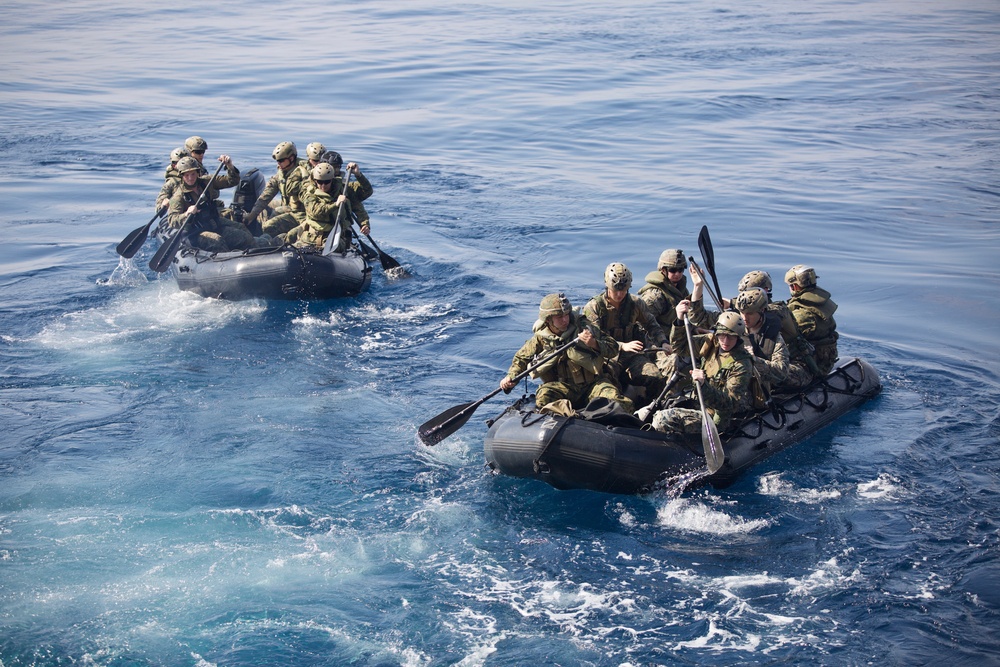 'China Marines' launch simulated boat raid from Ashland