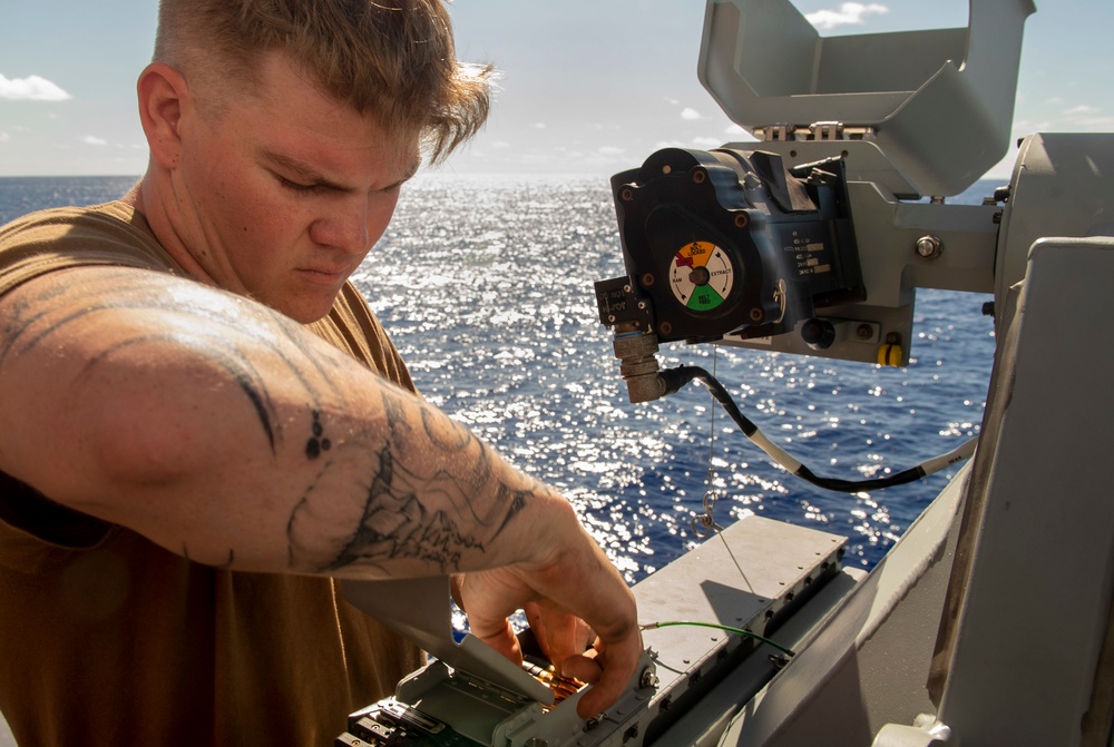 USS Preble Mark 38 Maintenance and Live-Fire