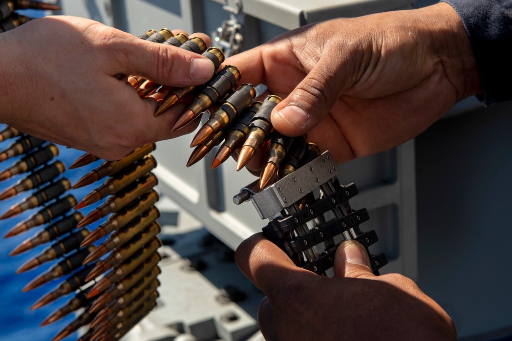 USS Preble Mark 38 Maintenance and Live-Fire