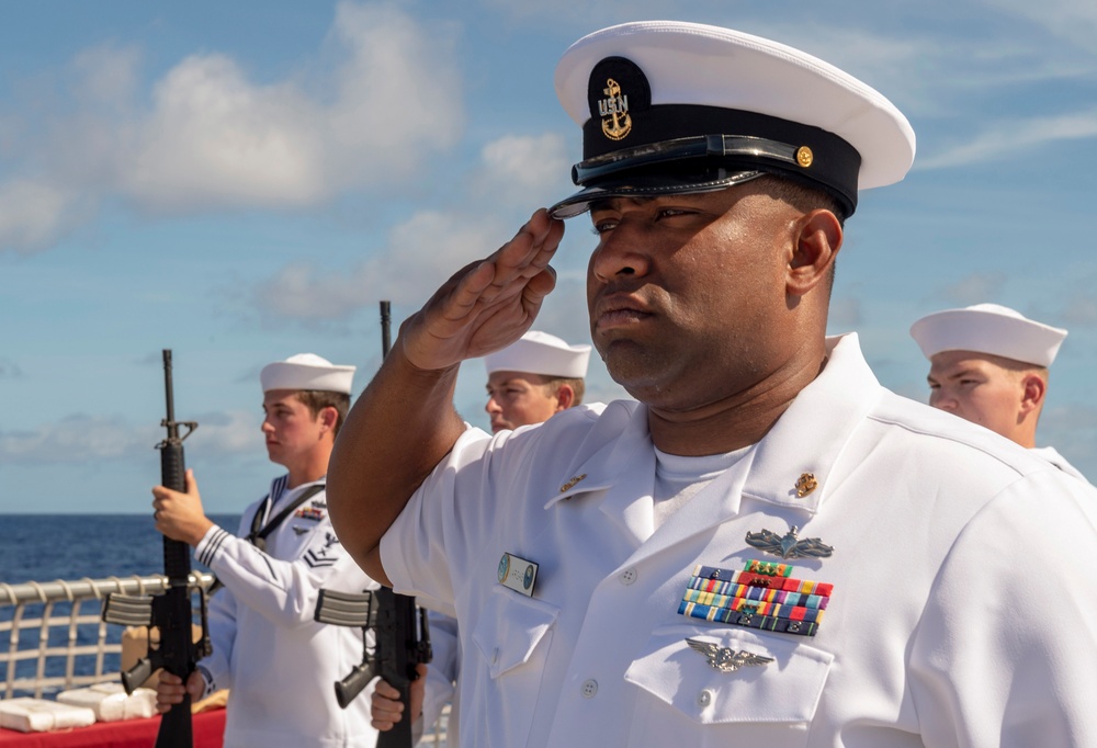 USS Preble Burial at Sea