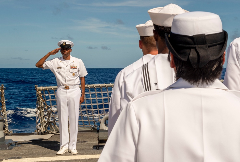 USS Preble Burial at Sea