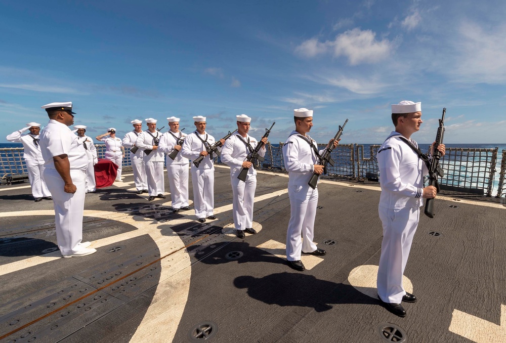 USS Preble Burial at Sea