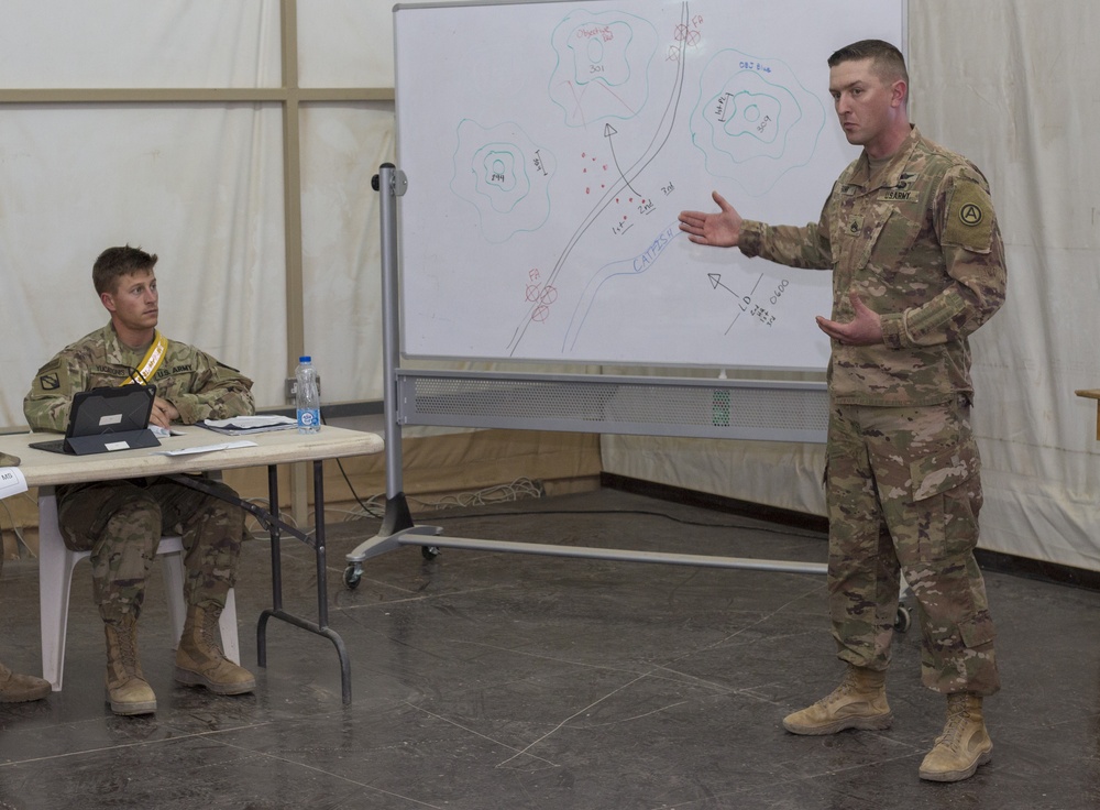 155 ABCT Instructs Basic Leader Course to U.S. Army Central Soldiers