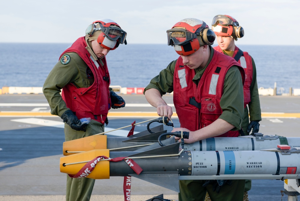 USS WASP (LHD 1) OPERATIONS AT SEA