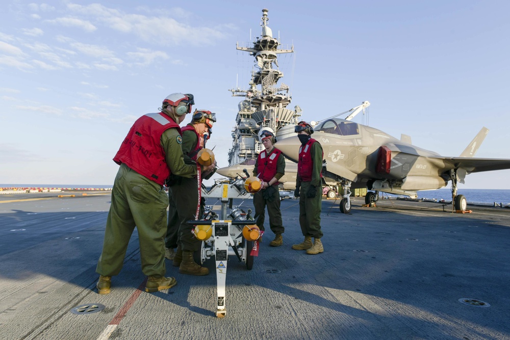 USS WASP (LHD 1) OPERATIONS AT SEA