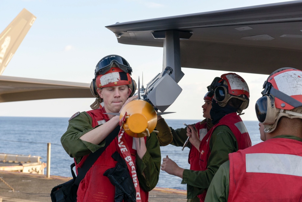 USS WASP (LHD 1) OPERATIONS AT SEA