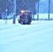 Contractors clear snow at Fort McCoy