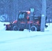 Contractors clear snow at Fort McCoy