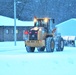 Contractors clear snow at Fort McCoy