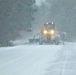 Contractors clear snow at Fort McCoy