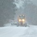 Contractors clear snow at Fort McCoy