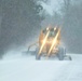 Contractors clear snow at Fort McCoy