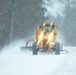Contractors clear snow at Fort McCoy