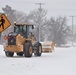 Contractors clear snow at Fort McCoy