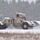 Vehicle training ops in January snow at Fort McCoy