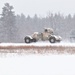 Vehicle training ops in January snow at Fort McCoy