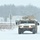 Vehicle training ops in January snow at Fort McCoy