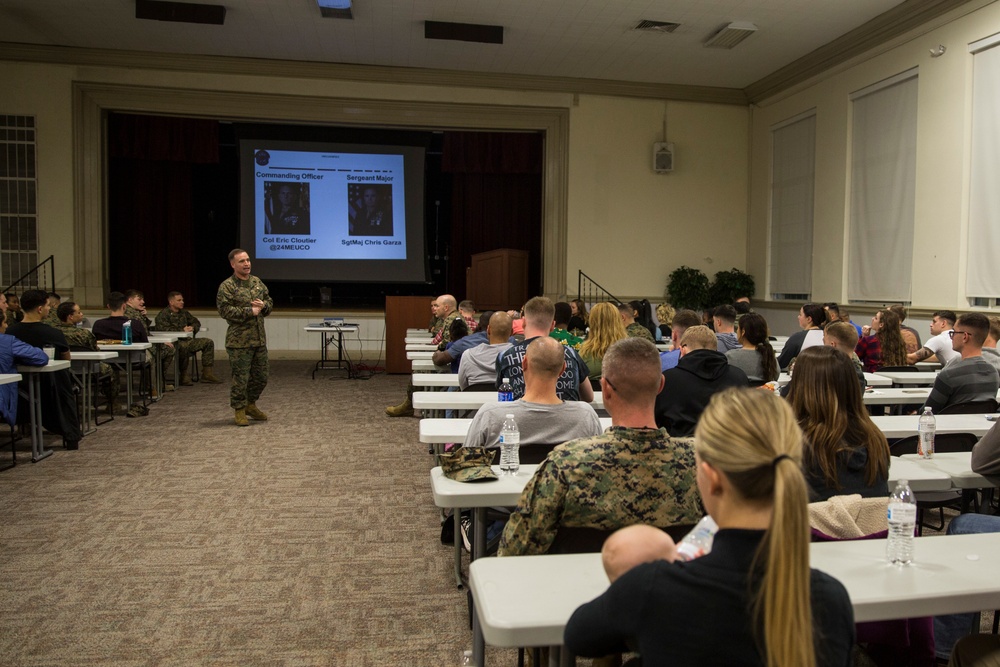 DVIDS Images 24th MEU predeployment brief [Image 5 of 5]