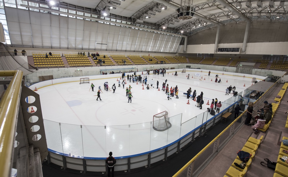 Matches begin at the Misawa Ice Hockey Competition