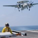 The aircraft carrier U.S. John C. Stennis (CVN 74) conducts flight operations