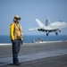 The aircraft carrier USS John C. Stennis (CVN 74) conducts flight operations