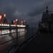 USS Mobile Bay conducts a replenishment-at-sea