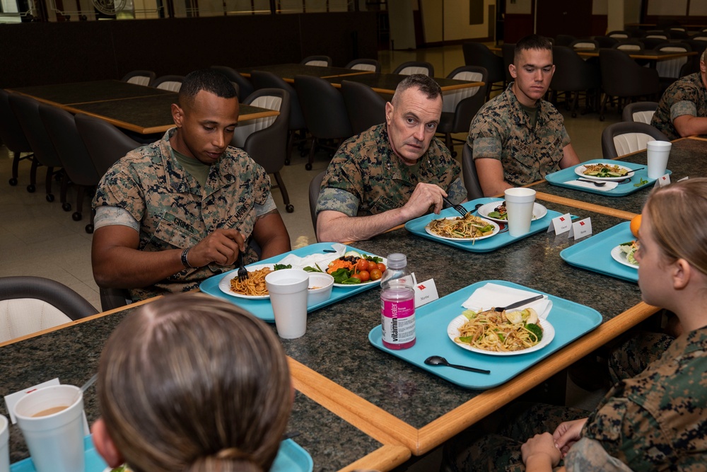 Maj. Gen. Vincent Coglianese meets Marines at MCBH