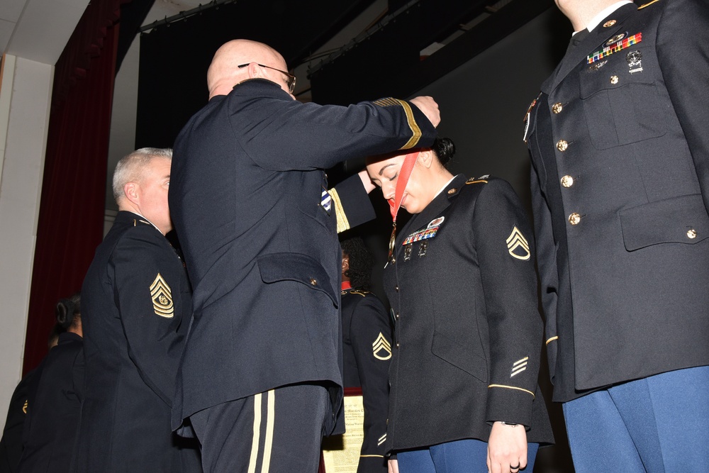 Sergeant Morales Club Induction Ceremony