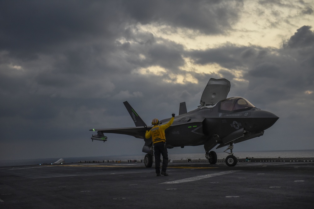 USS WASP (LHD 1) OPERATIONS AT SEA