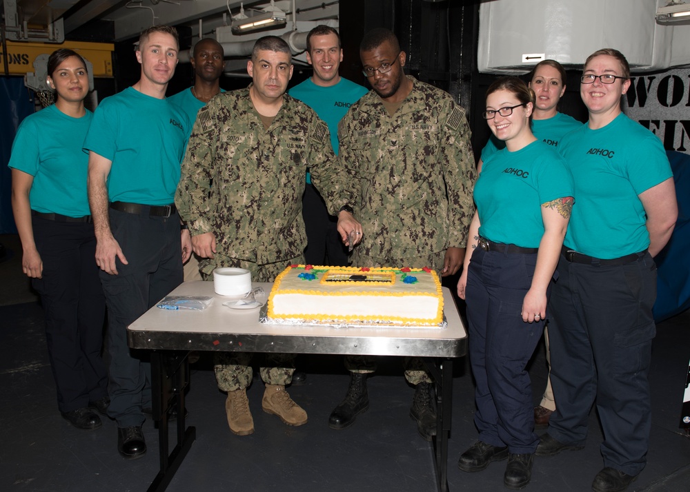 Sailors Cut Cake