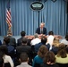 ASD speaks to reporters at the Pentagon