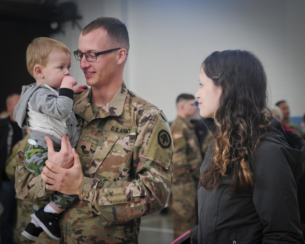 B Company, 1-114th Infantry Regiment, 44th Infantry Brigade Combat Team Farewell Ceremony