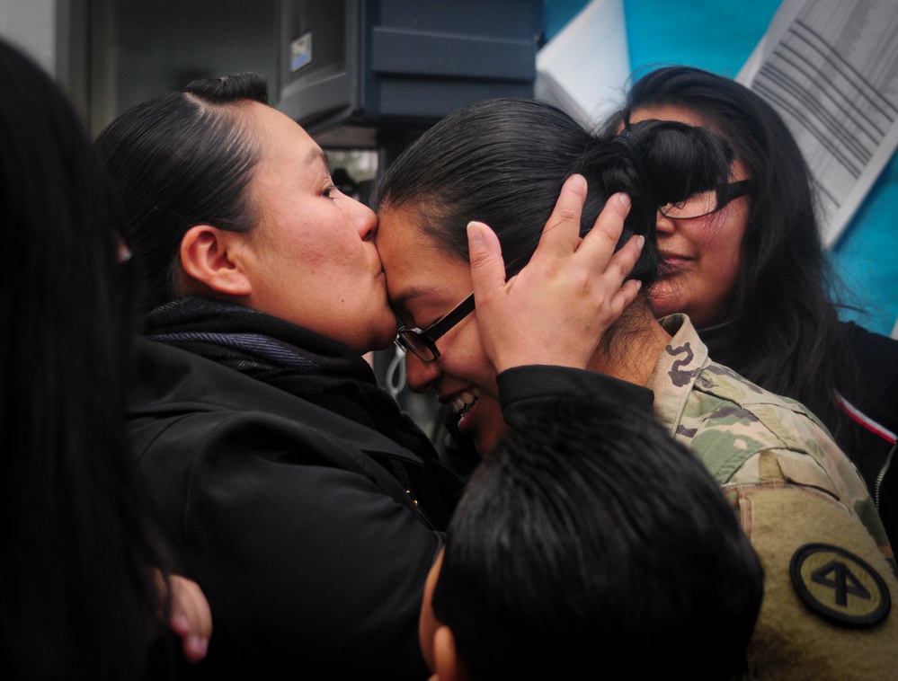 B Company, 1-114th Infantry Regiment, 44th Infantry Brigade Combat Team Farewell Ceremony