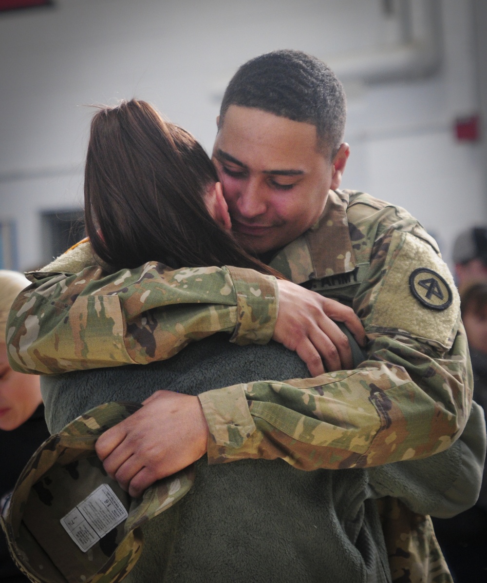 B Company, 1-114th Infantry Regiment, 44th Infantry Brigade Combat Team Farewell Ceremony