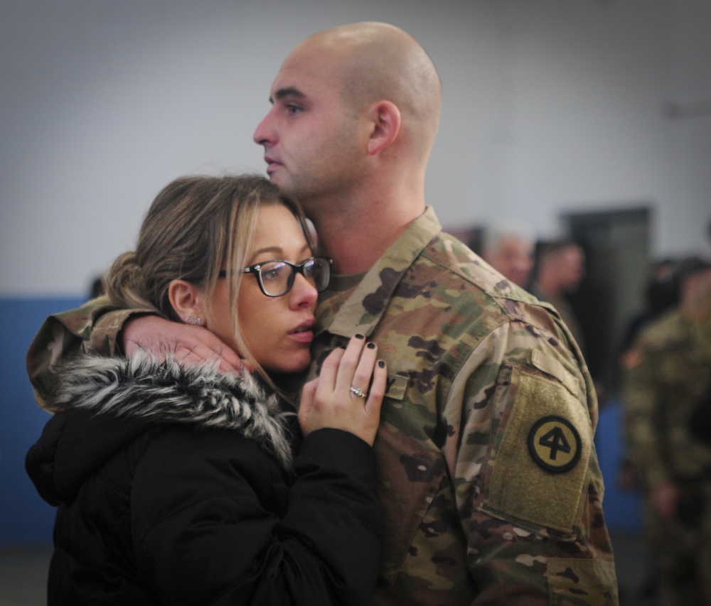 B Company, 1-114th Infantry Regiment, 44th Infantry Brigade Combat Team Farewell Ceremony