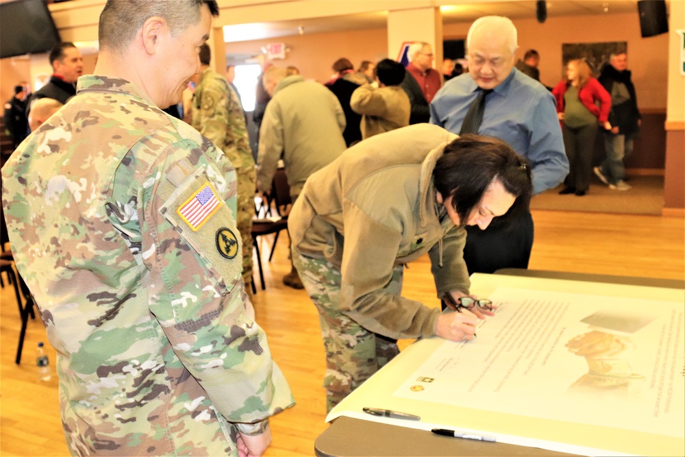 Fort McCoy Garrison Leadership signs IMCOM Leadership Pledge