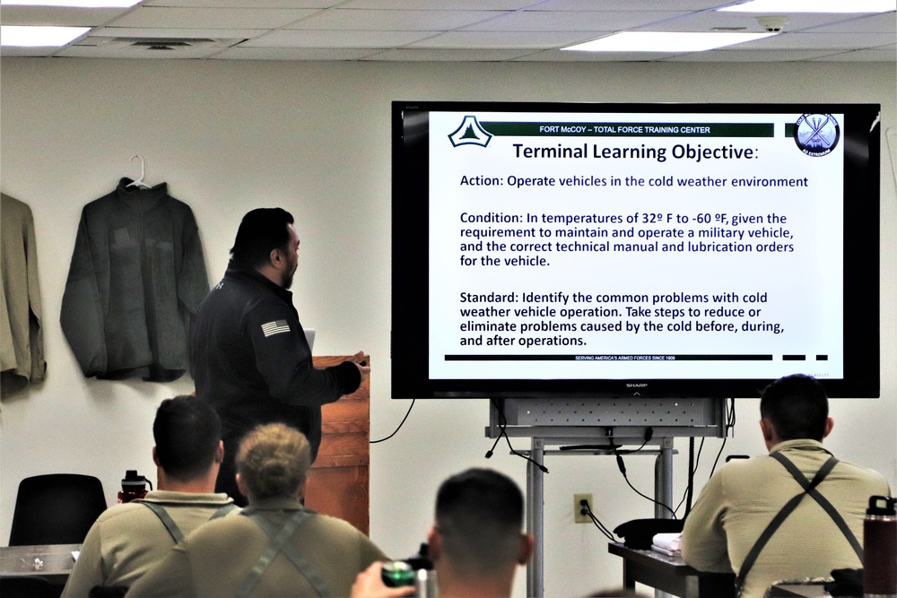 Cold-Weather Operations Course students learn how to prevent cold-weather injuries during Fort McCoy training