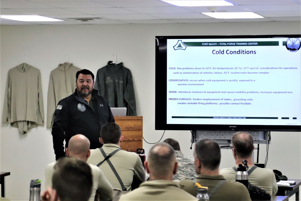 Cold-Weather Operations Course students learn how to prevent cold-weather injuries during Fort McCoy training