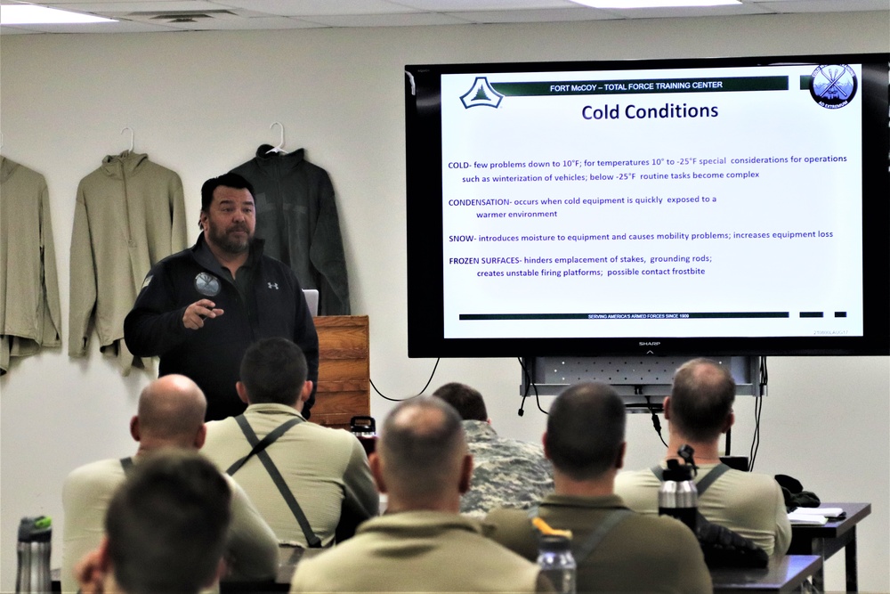 Cold-Weather Operations Course students learn how to prevent cold-weather injuries during Fort McCoy training