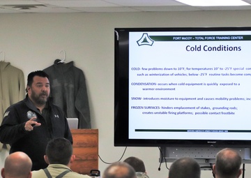 Cold-Weather Operations Course students learn how to prevent cold-weather injuries during Fort McCoy training