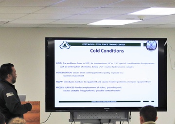 Cold-Weather Operations Course students learn how to prevent cold-weather injuries during Fort McCoy training