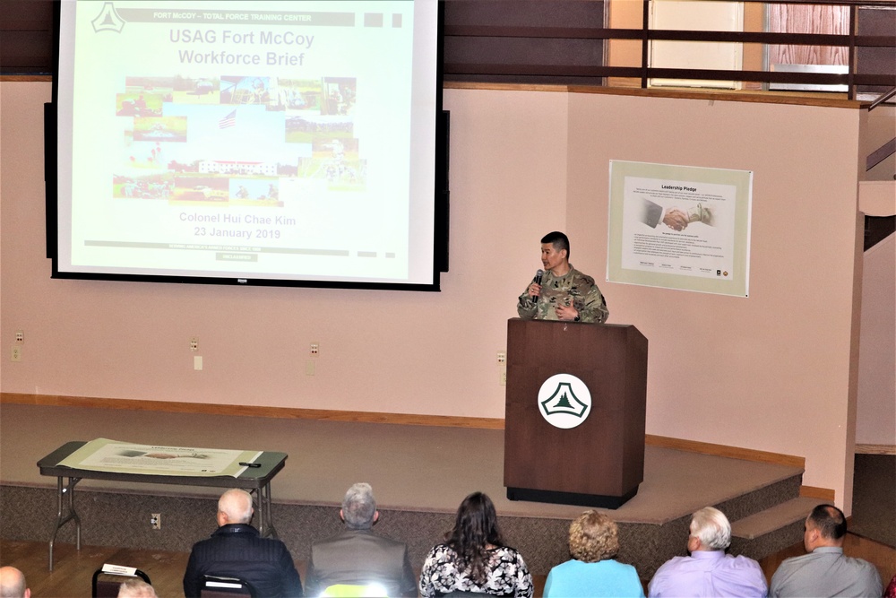 2019 Garrison Commander Workforce Briefings held at Fort McCoy