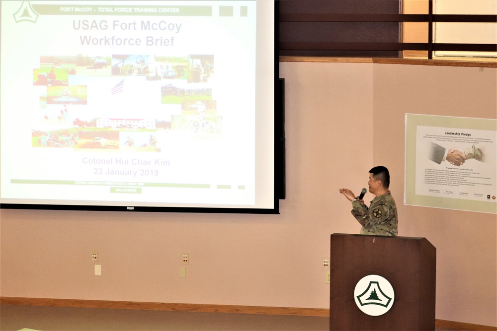 2019 Garrison Commander Workforce Briefings held at Fort McCoy