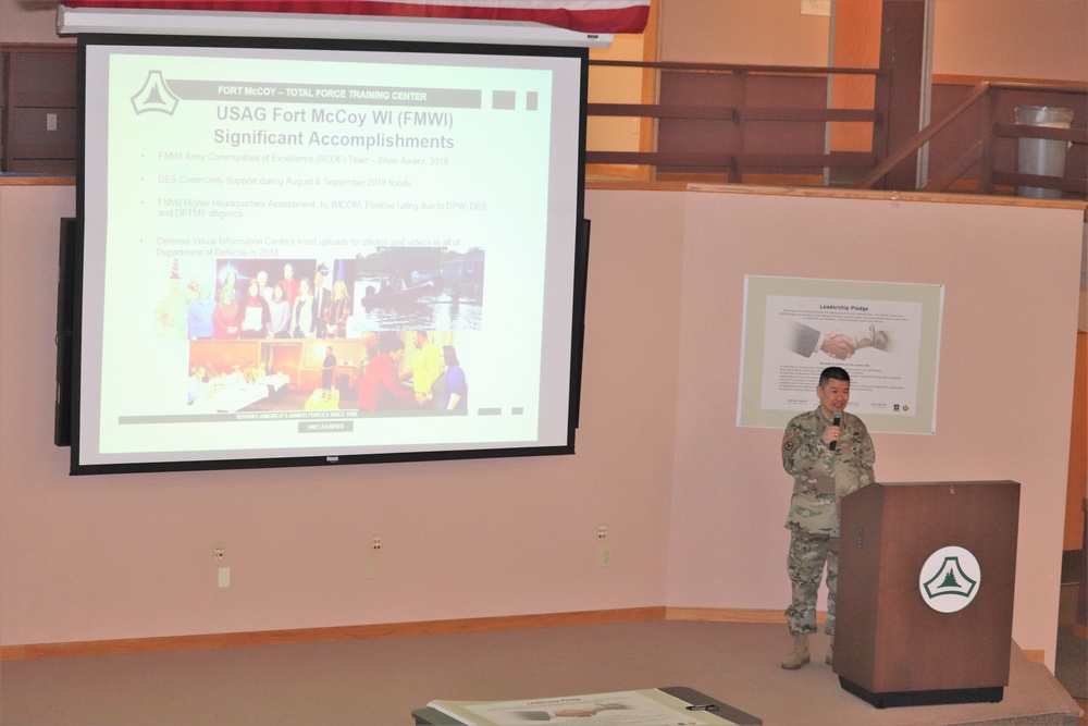 2019 Garrison Commander Workforce Briefings held at Fort McCoy