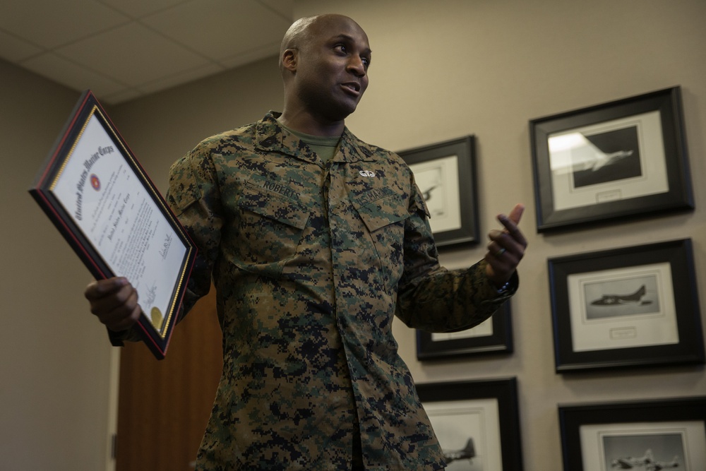 Marine Valdosta Native frocked to Master Gunnery Sergeant