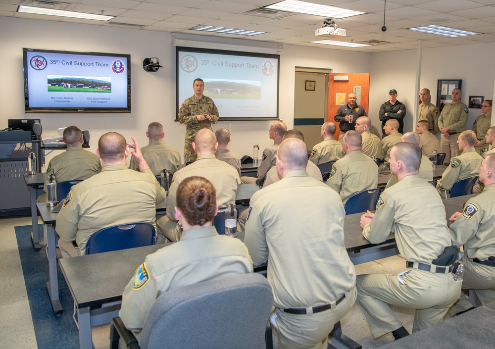 West Virginia National Guard Civil Support Team (CST) supports West Virginia State Police Academy