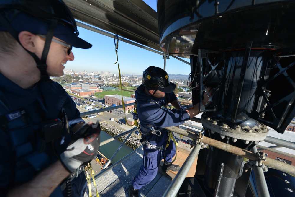 DVIDS Images Coast Guard electronics technicians repair critical